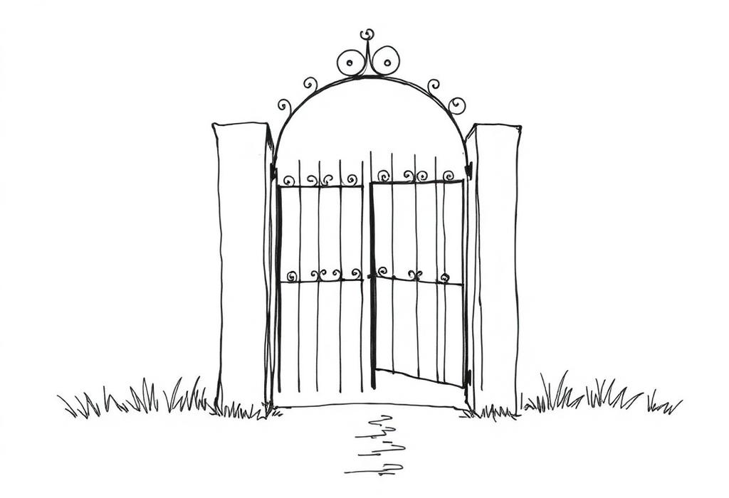 Hand-drawn line-art illustration for "Marketing Your School Without Betraying What It Stands For"